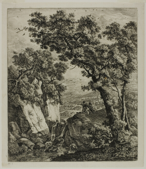 Tobias and the Angel, from Six Landscape Subjects from the Old Testament