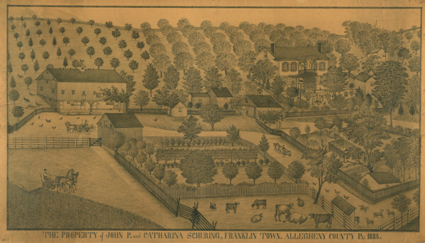 The Property of John P. and Catharina Schuring, Franklin Town, Allegheny County, Pennsylvania