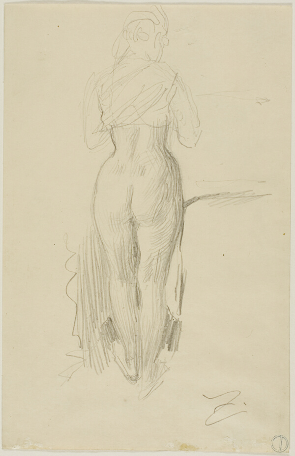 Standing Female Figure Seen from Behind