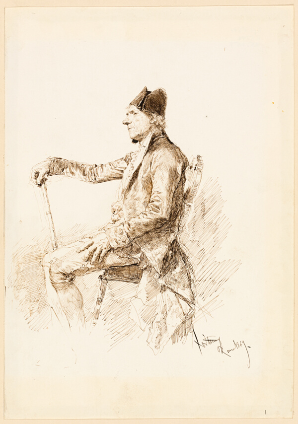 Seated Man in Profile