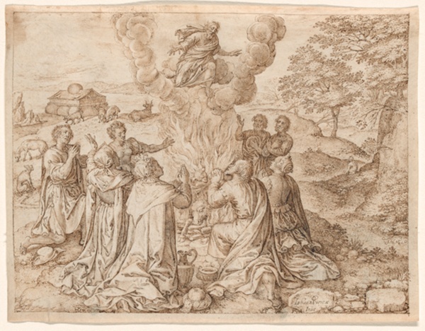 Noah's Sacrifice, plate IX from The Creation and Early History of Man