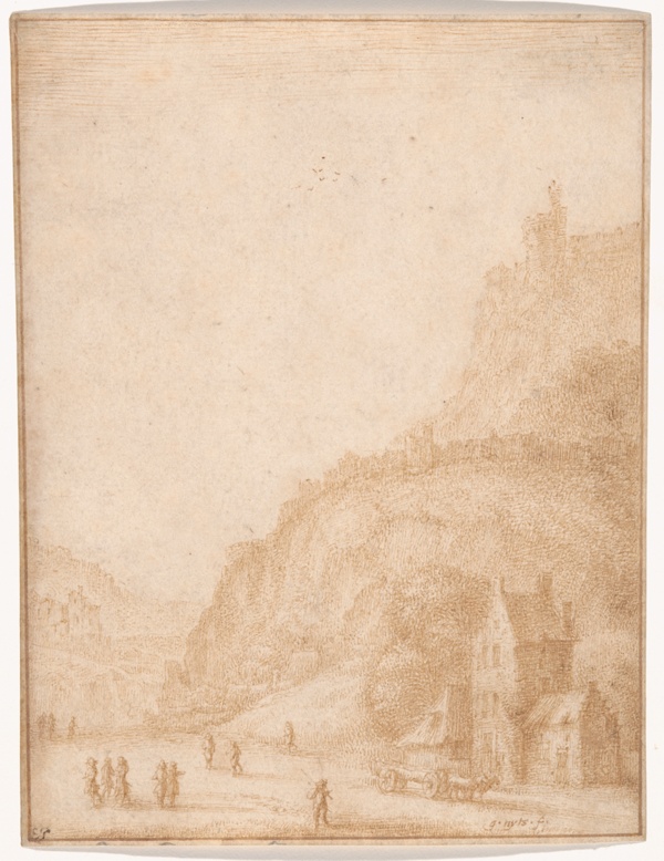 Landscape with Figures and Horses in the Foreground
