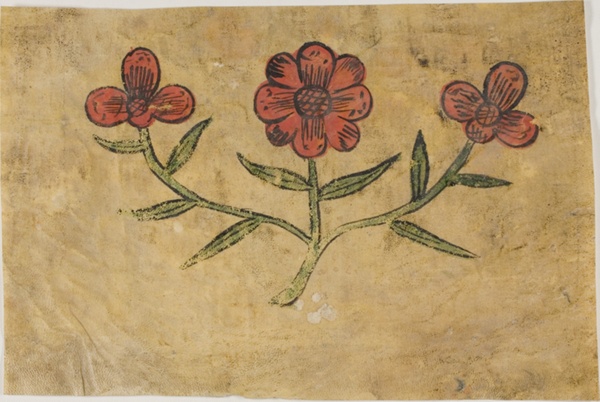 Manuscript Cutting with Flowers