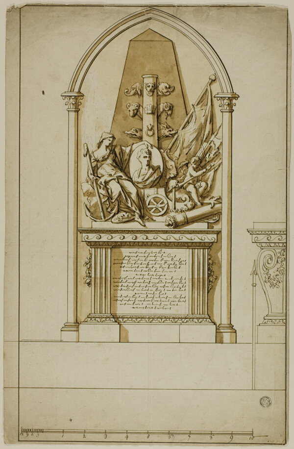 Design for an Unexecuted Funerary Monument for the First Duke of Marlborough