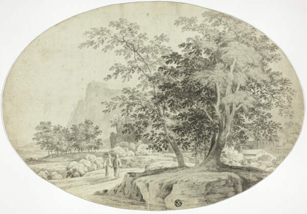 Two Pilgrims on a Wooded Road