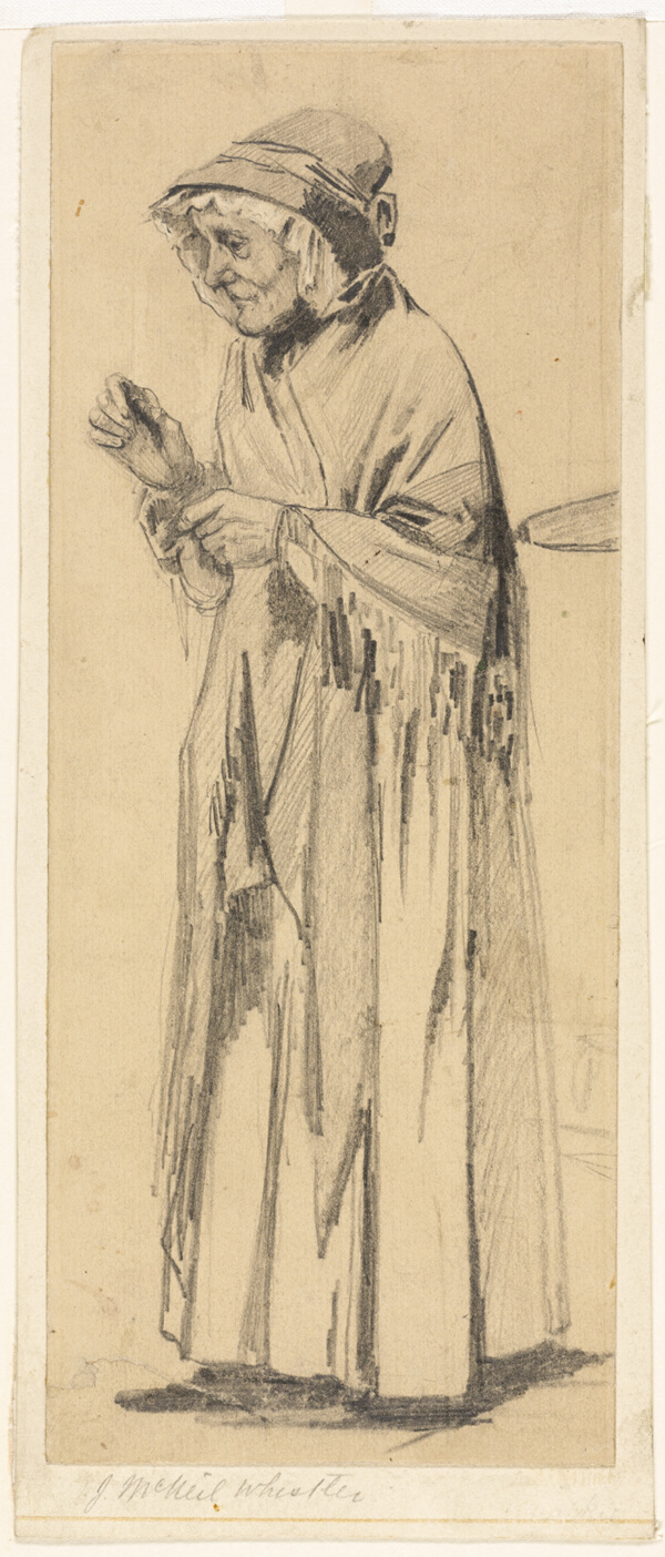 Old Woman in Shawl and Cap