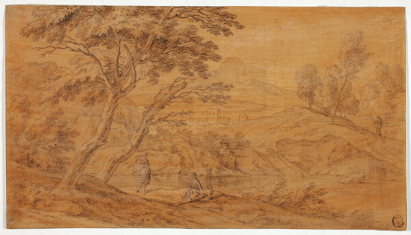 Landscape with Figures by a Stream