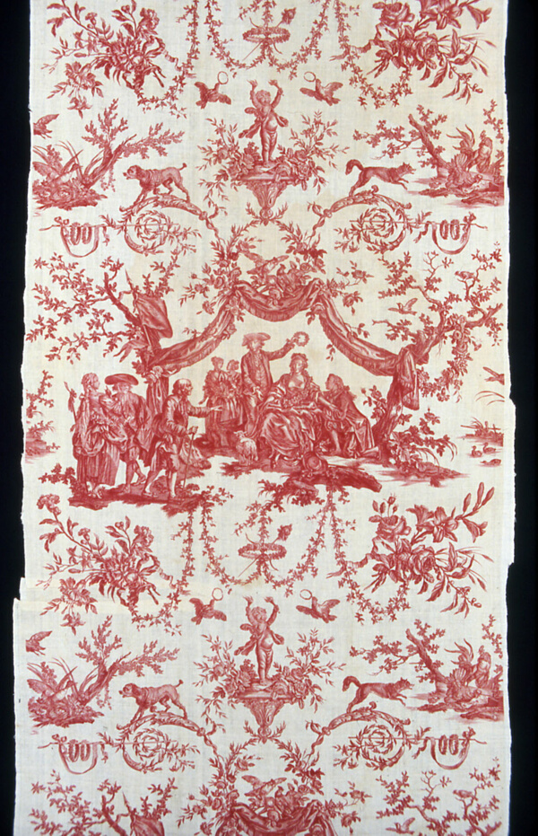 Le Couronnement de la Rosière (The Crowning of the Rose Maiden) (Furnishing Fabric)