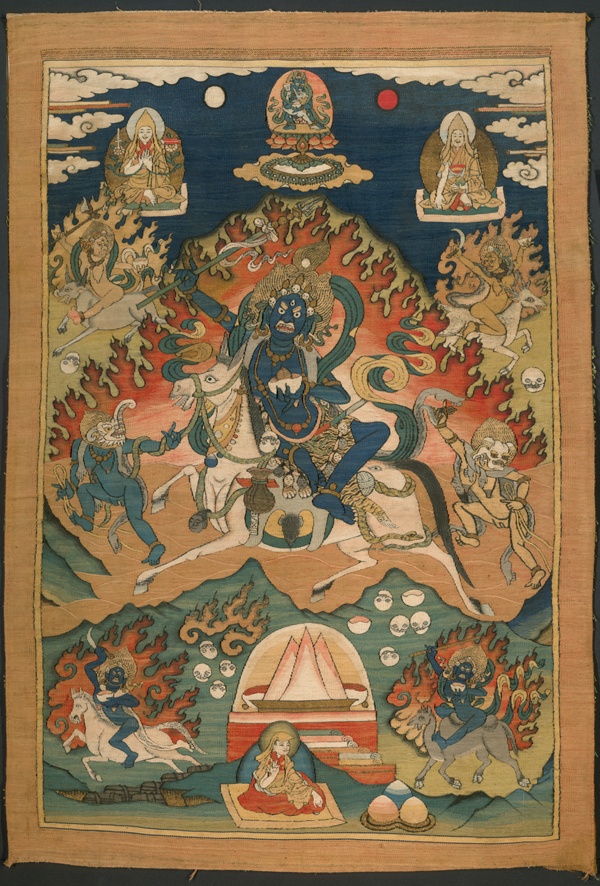 Wrathful Form of the Goddess Saraswati (Magzor Gyalmo) or Palden Llamo