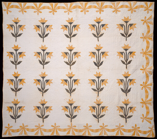 Bedcover (North Carolina Lily or Virginia Lily Quilt)