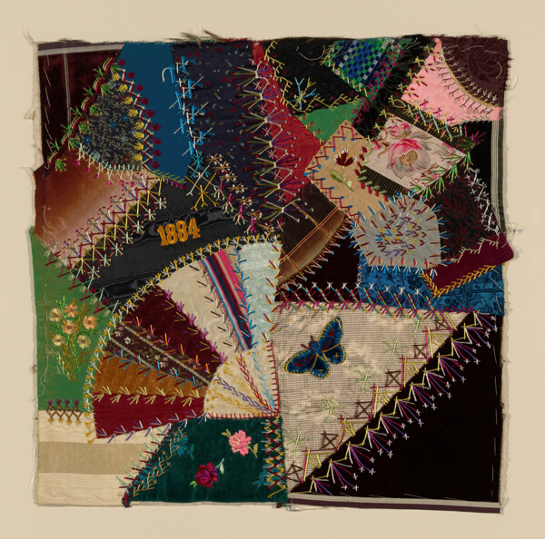 Fragment from Bedcover (Crazy Quilt Block)