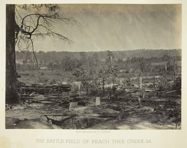 The Battle Field of Peach Tree Creek, Ga.