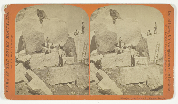 Quarrying Granite for Mormon Temple, No. 119 from the series 