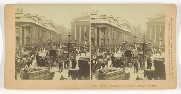 Bank of England, from Mansion House, London