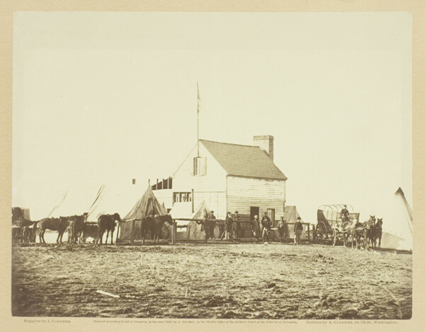The Shebang, or Quarters of U.S. Sanitary Commission, Brandy Station
