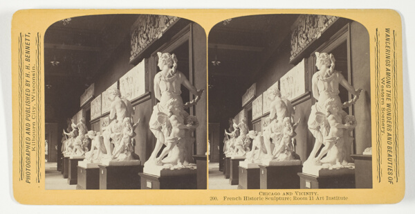 French Historic Sculpture; Room 11 Art Institute, from the series 