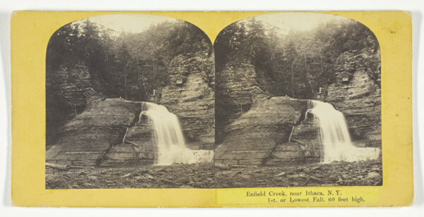 Enfield Creek, near Ithaca, N.Y. 1st, or Lowest Fall, 60 feet high