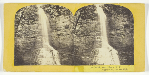 Lick Brook, near Ithaca, N.Y. Upper Falls, 160 feet high