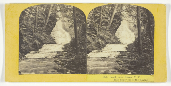 Lick Brook, near Ithaca, N.Y. Falls upper end of the Ravine