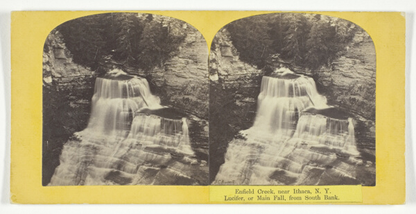Enfield Creek, near Ithaca, N.Y. Lucifer, or Main Fall, from South Bank