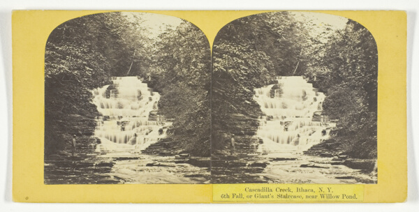 Cascadilla Creek, Ithaca, N.Y. 6th Fall, or Giant's Staircase, near Willow Pond