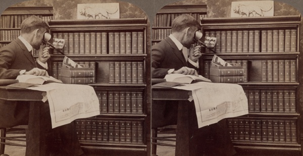 Traveling by the Underwood Travel System - Stereographs, Guide-Books Patent Map System