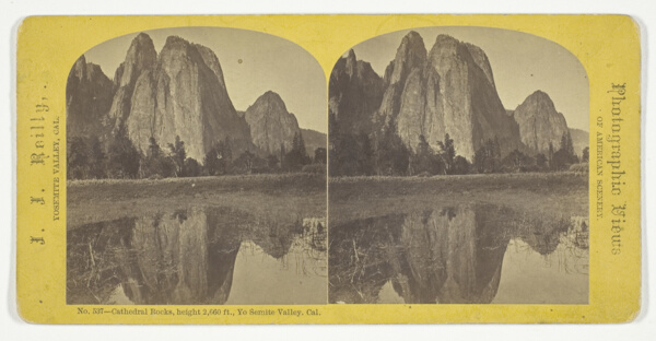 Cathedral Rocks, height 2,660 ft., Yo Semite Valley, Cal., No. 537 from the series 