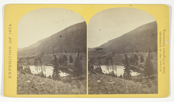 Beaver Lake, Conejos Cañon, Colorado, 9.000 feet above sea-level, and 30 miles from mouth of Cañon, No. 35 from the series 