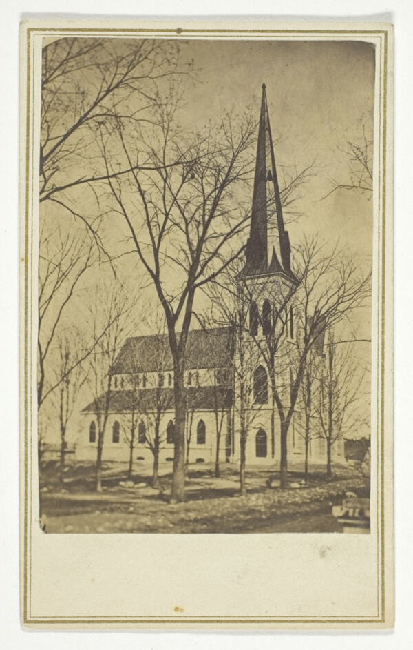 Untitled (church with pointed spire)