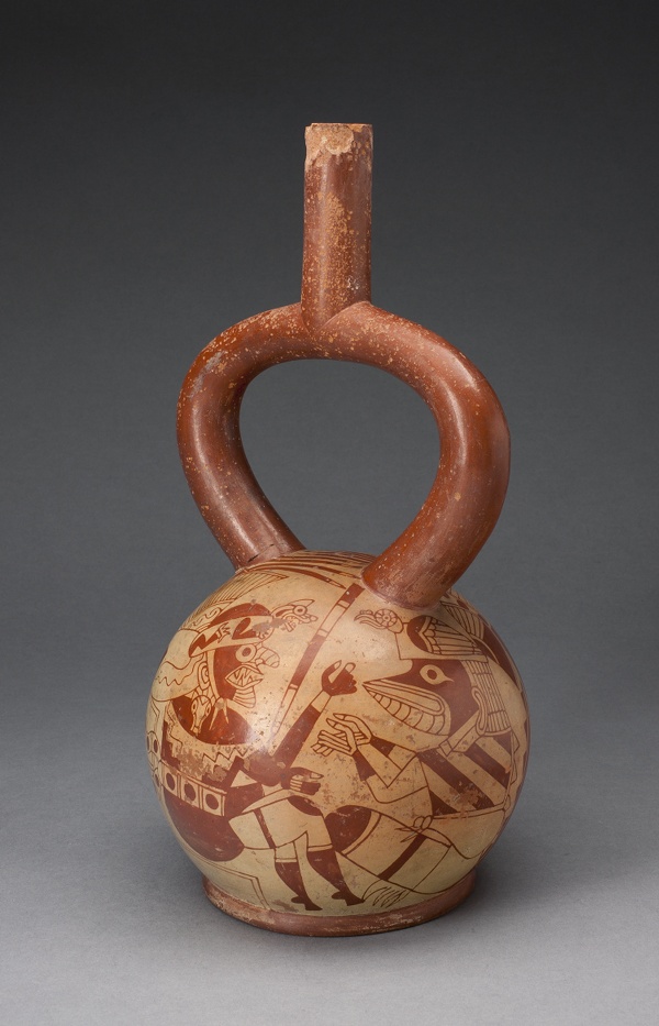 Ceremonial Vessel with Masked Deities