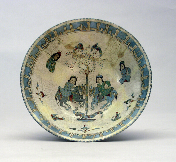 Bowl with Two Figures on Horseback