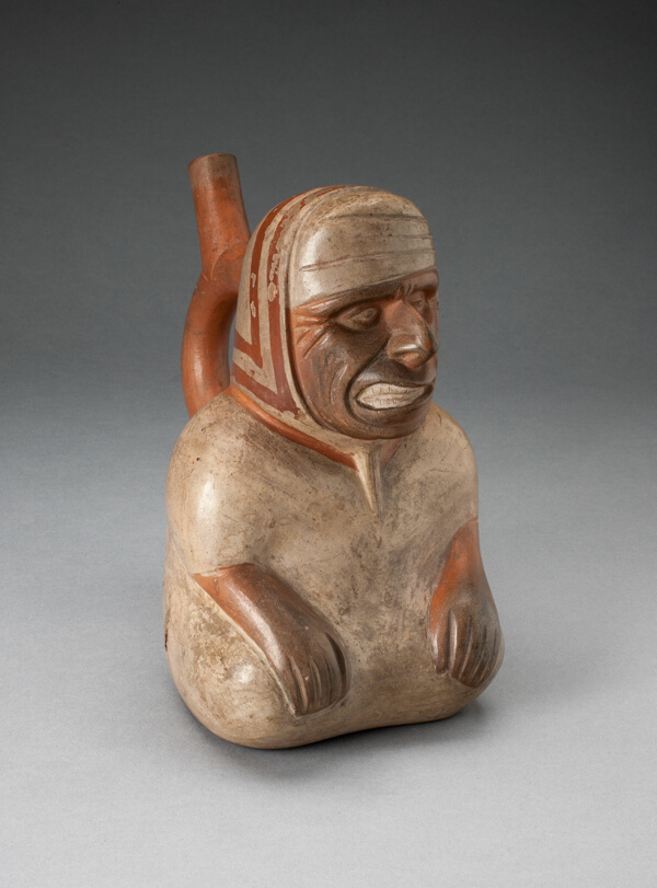 Portrait Vessel of a Blind Figure with Distorted Mouth