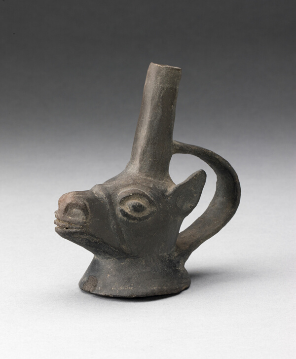 Single Spout Vessel in the Form of the Head of a Llama