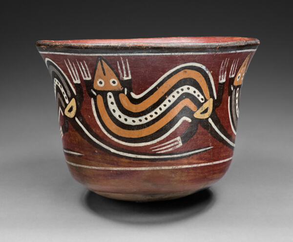 Cup Depicting Abstract Lizards
