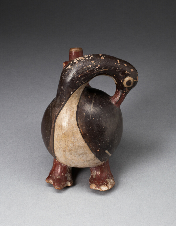 Vessel in the Form of a Long-Necked Bird, Possibly a Goose