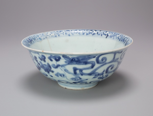 Bowl with Everted Rim and Scrollwork
