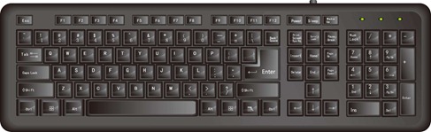 Vector Black Keyboard