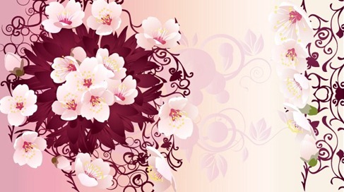 Free Rain Flowers Vector Graphic Preview