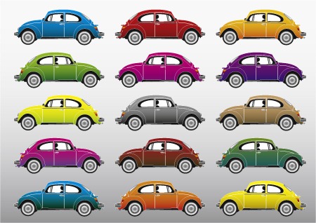 Volkswagen Beetle Vectors Preview
