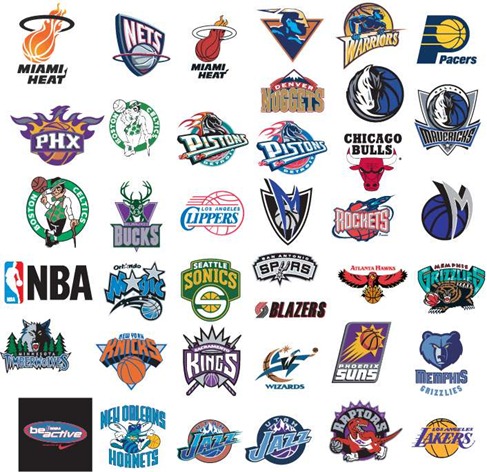 NBA Basketball Team Vector logos Preview