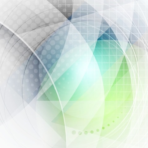 Colorful Smooth Wave with Dots Vector Background