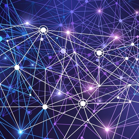 Digital Mesh Network Abstract Background